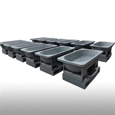Can fast cooling dross pans be used in the titanium industry?